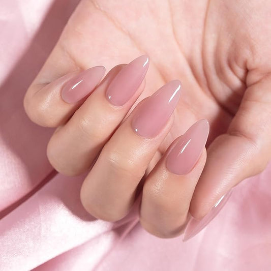 RARJSM Rubber Base Coat Gel Polish Nude Jelly Pink Skin Tone Rubber Base Gel for Nails Natural Nude Color French Manicure Extend Gel Soak Off Curing Requires Single Bottle 15ml Salon Home DIY Use