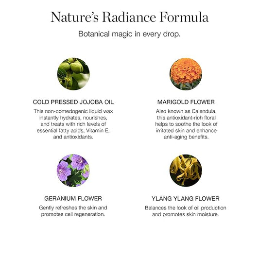 Ogee Jojoba Glow Face Oil – Organic & Natural, Moisturizing, Multi-Tasking Facial Treatment Oil (30ml)