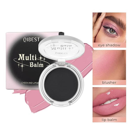 Jolilab Blush Makeup Color Changing Blush Palette Cream Blush Powder Palette Long-Lasting Hydrating Pigment High Impact Buildable Color Lightweight Smooth Finish for Eyes Cheeks(1, pink, 1)