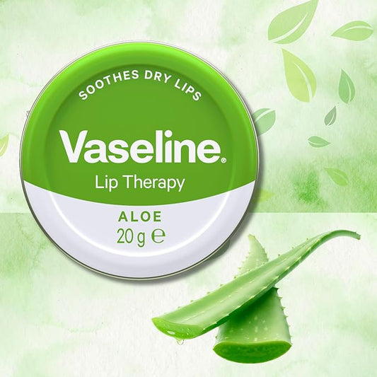 Lip Therapy Aloe Vera Tin 20g - Pack of 2 with OY fidget keyring - Imported from UK