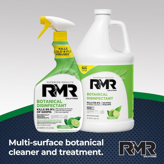 RMR Brands Botanical Disinfectant and Cleaner, Kills 99% of Household Bacteria and Viruses, EPA Registered, 2 Pack - 32 Fl Oz