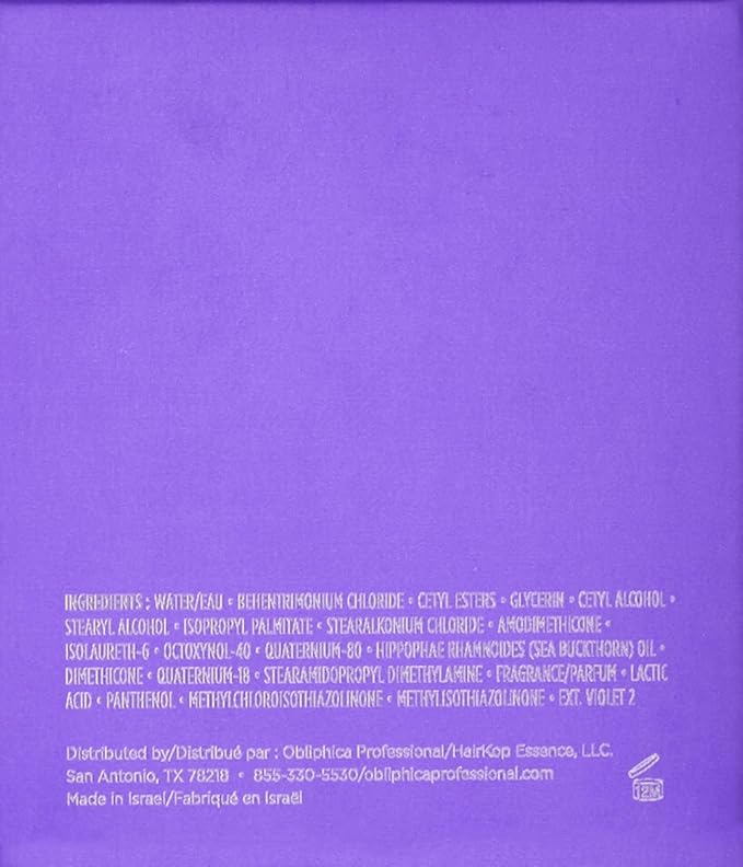 Obliphica Medium to Coarse Seaberry Mask, 1.05 Pound - Nourishing and Restorative Hair Treatment for Medium to Coarse Hair Types, Ensuring Lustrous Shine, Manageability, and Revitalization