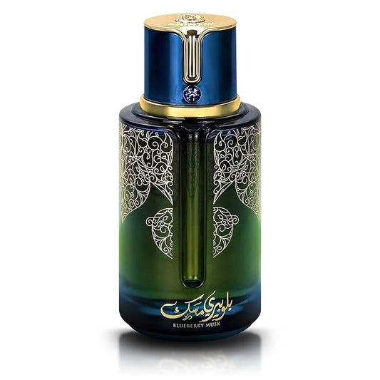 Blueberry Musk Eau de Parfum - Long Lasting Unisex Cologne for Men and Women, Rich & Sensual Fragrance Spray - Bold Fruity & Floral Scent with Woody Base - 100 ml / 3.4 Fl Oz