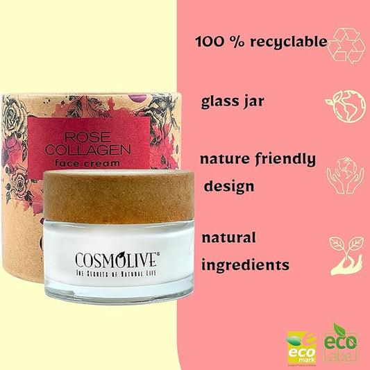 Natural Moisturizer Face Creams (Rose Collagen)