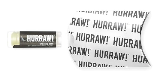 Hurraw! Moon Night Treatment (Blue Chamomile, Vanilla) Lip Balm: Organic, Certified Vegan, Cruelty and Gluten Free. Non-GMO, 100% Natural. Bee, Shea, Soy and Palm Free. Made in USA
