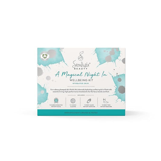 HYDRATED Gifting Bundle | SUPER HYDRATION SHEET MASK | Rosy Toes - Foot Mask Instant Pedciure | Rosy Hands - Hand Mask Instant Manicure| Magic Cleanse™ Eco-friendly Cleansing Tool