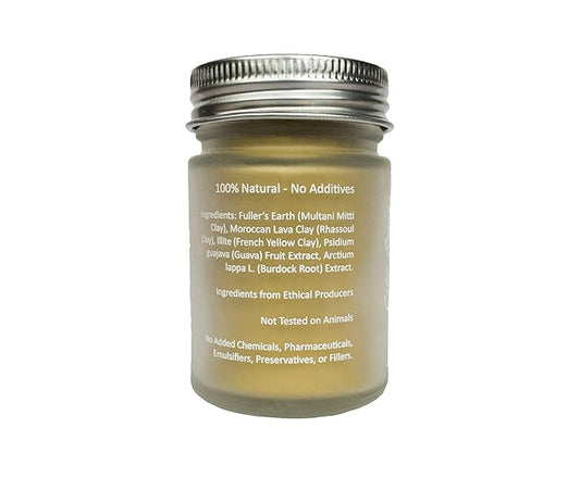 100% Natural Vitamin B Clay Exfoliating Face Mask 120g All Clay & No Water