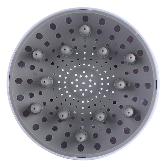 Hairizone Universal Hair Diffuser Adaptable for Blow Dryers with D-1.7-Inch to 2.6-Inch for Curly or Wavy Hair, White