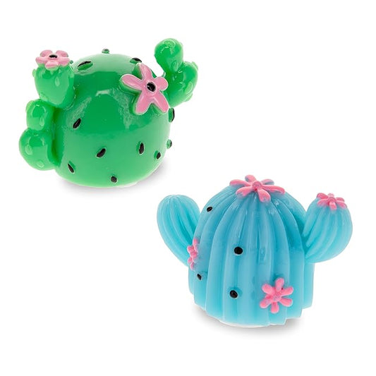 Mad Beauty Fiesta Forever Lip Balm Duo | Cactus-Shaped | Pineapple & Lime Scents | Cruelty-Free | Fun and Moisturizing Lip Care