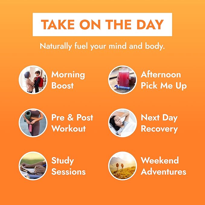 Zipfizz Daily Energy Drink Powder, Citrus, 20 Pack, 3-in-1 Sustained Energy, Rapid Hydration, and Essential Vitamins, Sugar-Free, Electrolyte Powder, Contains Vitamin B-12 & Antioxidants