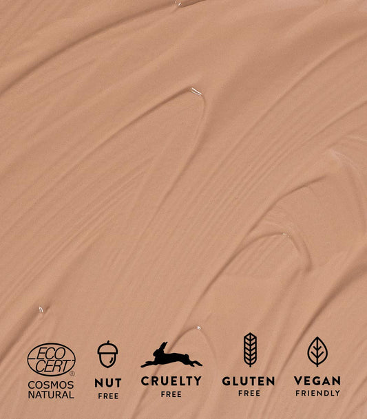 MÁDARA Organic Skincare | Luminous Perfecting Concealer 45 ALMOND – 4ml, Dewy finish, With hyaluronic acid, Natural concealer for dark circles and blemishes, Vegan, COSMOS natural certified.