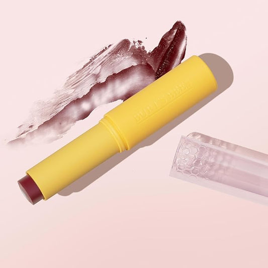 Burt’s Bees Back To School Gift Ideas, Tinted Boosted Balm, Misty Mauve, Hydrating Tinted Lip Balm with Vitamin C, E, and F Core, 24 Hour Lip Moisturizer, 100% Natural Origin, 1 Count, 0.16oz