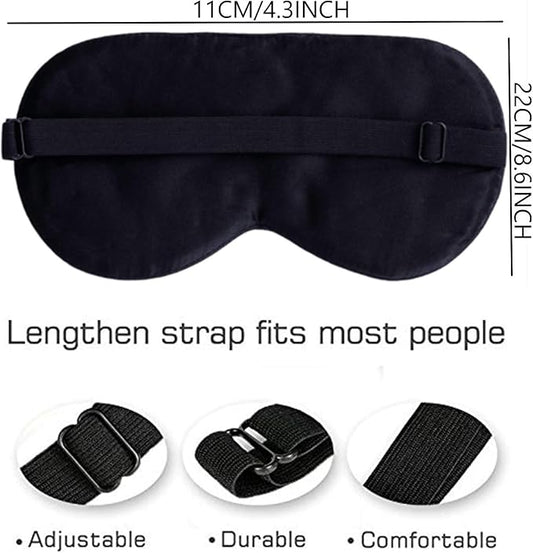 100% Pure Silk Eye Mask Sleep Eye Mask Eye Cover Eyeshade Sleeping Eye Mask Printed Colors (#17)