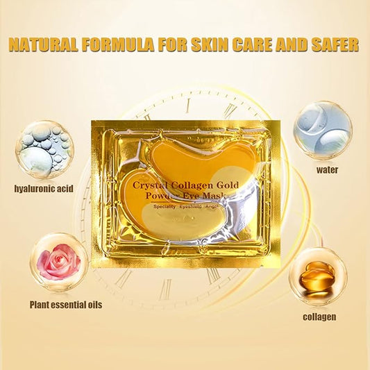 30 PCS Under Eye Collagen Patches,Crystal Pink Collagen Lip Masks,Gold Moisturizing Under Eye Mask,moisturizing skin, anti-chapping and anti-aging.…