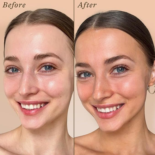 Self Tanning Drops for Face - USA Made with Organic & Natural Ingredients, Bronzing Face Tanning Drops with Aloe Vera, Non Toxic Self Tanner for Sunless Fake Tan & Natural Glow, Cruelty & Toxin Free