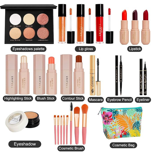 All In One Makeup Kit, Makeup Kit for Women Full Kit,Multipurpose Women's Makeup Sets,Beginners and Professionals Alike,Easy to Carry