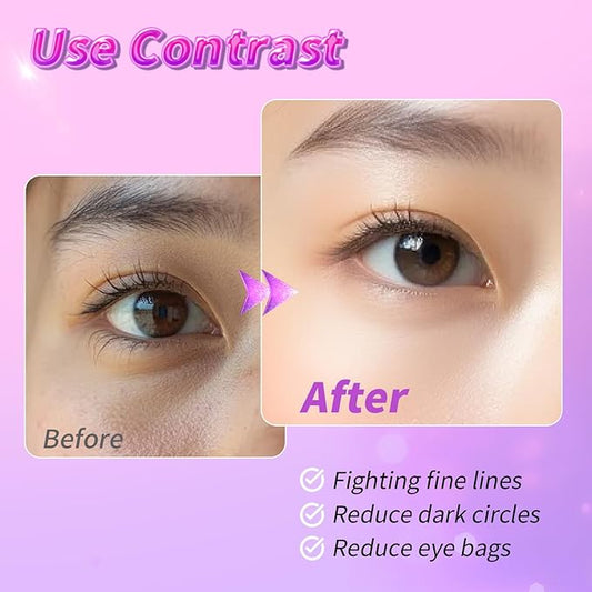 Eye Masks (24 Pairs) - Gift for Her - Under Eye Patches for Dark Circles, Puffiness, Wrinkles, Soothing & Hydrating, Skincare Eye Gel Pads, Beauty Essential for Women, Bridesmaid Gifts