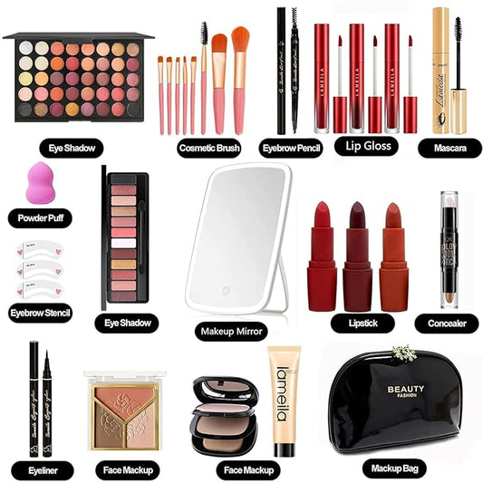 M Professional Makeup Kit, 31 Pcs All-in-one Makeup Kit,Makeup Kit for Women Full Kit,Makeup Gift Set for Women girls(HZJ-001)
