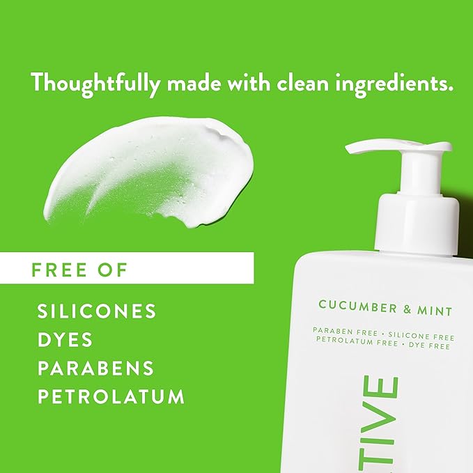 Native Body Lotion Contains Naturally Derived Plant-Based Moisturizers for Women and Men | Restores Dry Skin, Cucumber & Mint, 16.5 fl oz