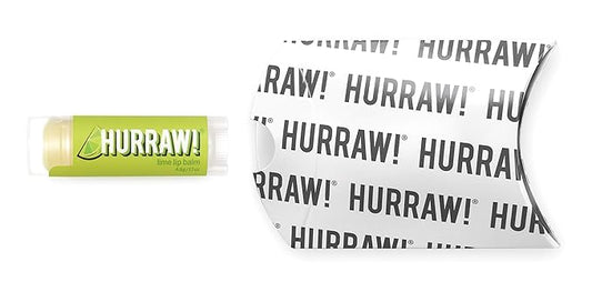 Hurraw! Lime Lip Balm: Organic, Certified Vegan, Cruelty and Gluten Free. Non-GMO, 100% Natural Ingredients. Bee, Shea, Soy and Palm Free. Made in USA