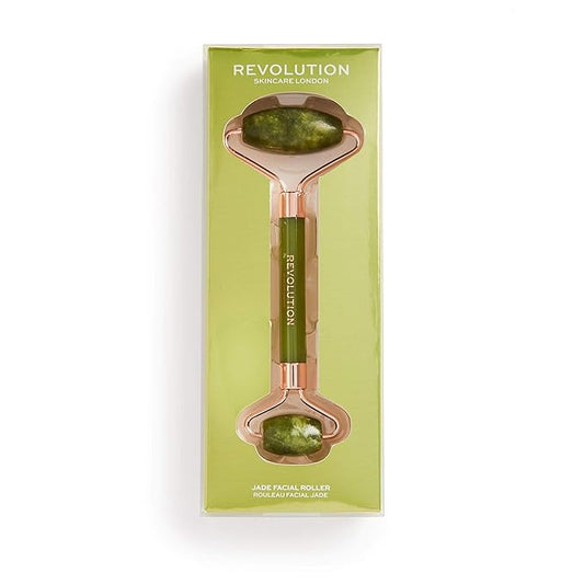Revolution Skincare London, Jade Face Roller, Massager for Face, Neck & Body, 57g