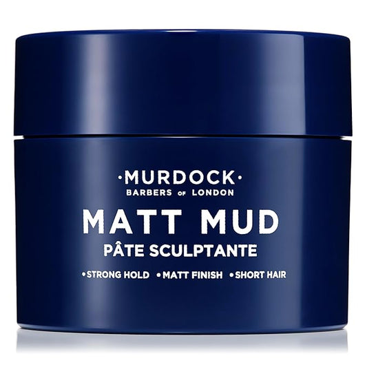 Murdock London Matt Mud | Non-Shine Shaping Clay | Vegan with Kaolin & Vitamin E | Made in England | 1.7 oz