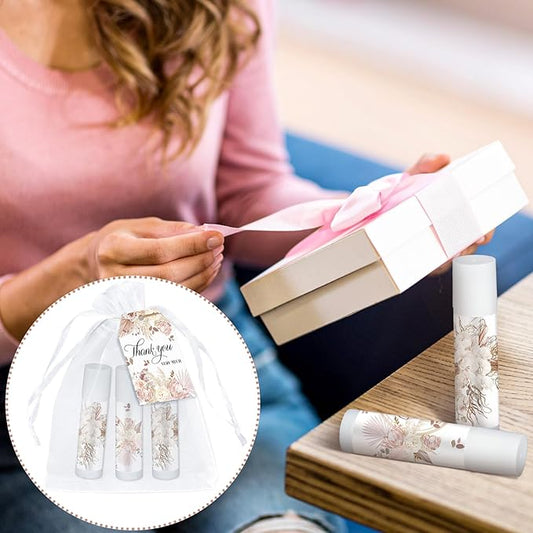 50 Set Employee Appreciation Gifts Bulk Baby Shower Favors Lip Balms Bulk Thank You Gifts Wedding Bridal Shower Bachelorette Gifts Prizes for Guests Women Teacher Coworker Nurse(BOHO)