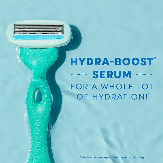 Schick Hydro Silk Ultra Sensitive Razor for Women | Womens Razor for Sensitive Skin, 5 Blade Razors for Women, Womens Razors for Shaving, Includes 1 Handle & 5 Refills