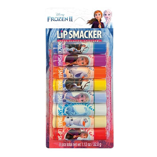 Lip Smacker Disney Frozen 2 Flavored Lip Balm Party Pack 8 Count, Clear, For Kids
