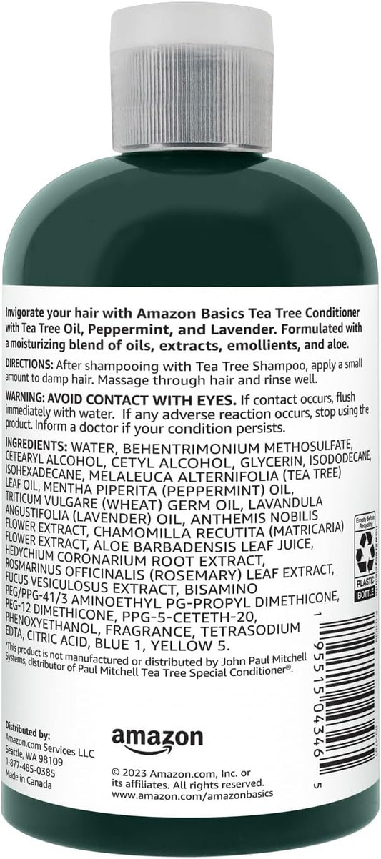 Amazon Basics Tea Tree Conditioner, 10.14 Fl Oz, Pack of 1