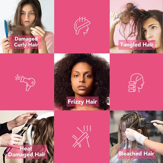 Keratin & Collagen Repair Hair Mask for Damaged Hair | Deep Conditioner Revives Dry, Frizzy, Bleached & Color-Treated Hair | With Argan Oil & Biotin | Treatment for Split Ends | 500ml