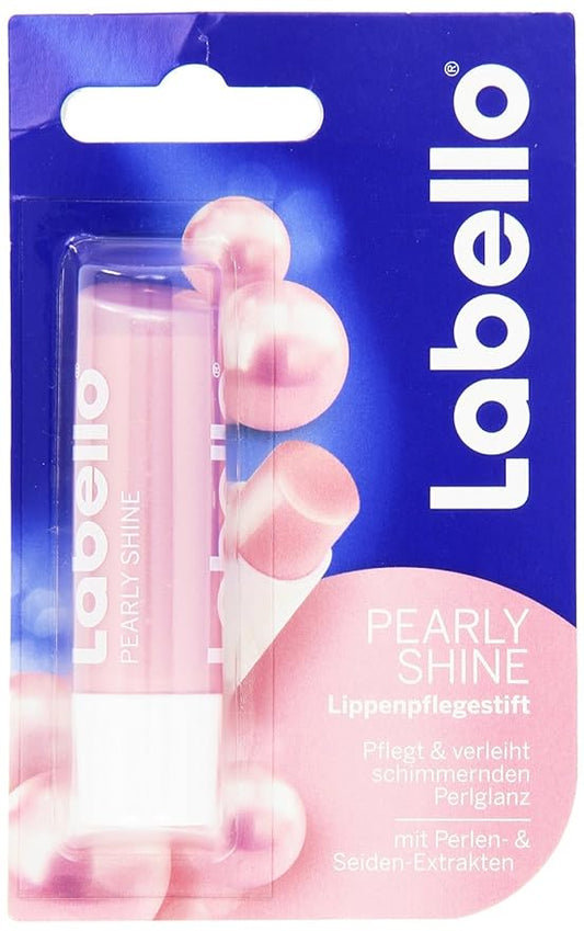 Labello Pearly Shine, Labello Soft Rose, Labello Cherry Shine Lip Balm Bundle