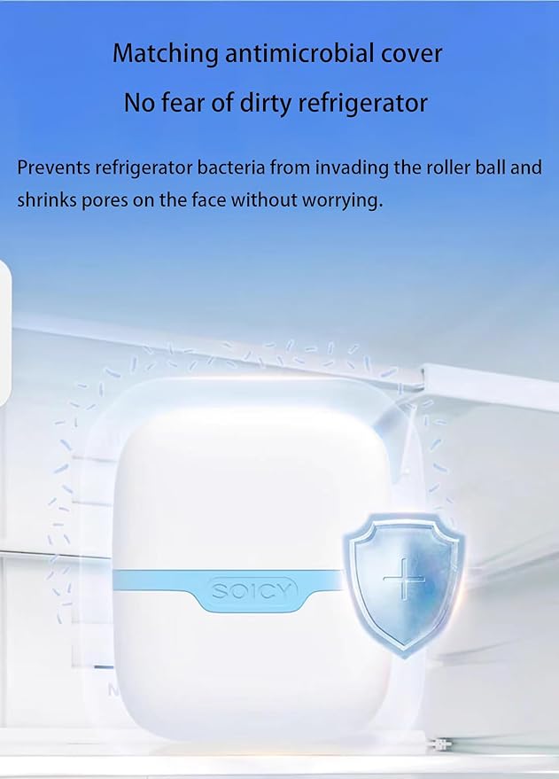 Ice Roller for Face ,Ice Face Roller Cold Therapy Tools, Cold Facial Ice Roller Massager for Eye Puffiness, Migraine, TMJ Pain Relief & Minor Injury, Skin Care Products (Blue)