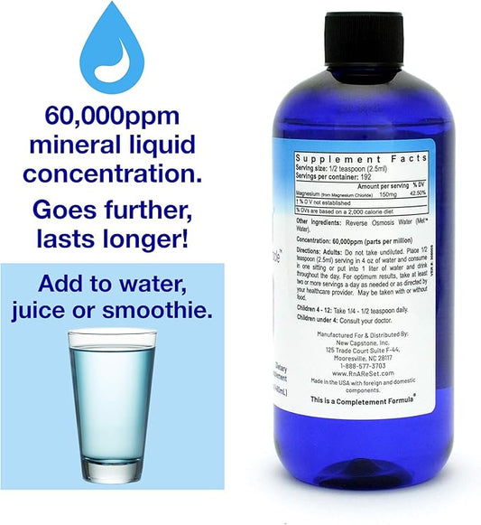 RnA ReSet ReMag – Pico-Ionic Liquid Magnesium for High Absorption, 16.2 Fl Oz (1-Pack)