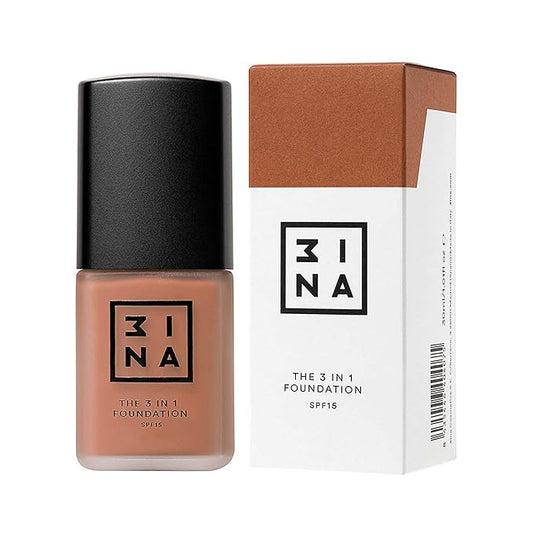 3INA The 3-In-1 Foundation 220 - Vegan Formula - Combination Of Primer, Concealer And Foundation - Medium Coverage - Natural Finish - Perfect For Covering Lines And Blemishes - Long Lasting - 1.01 Oz