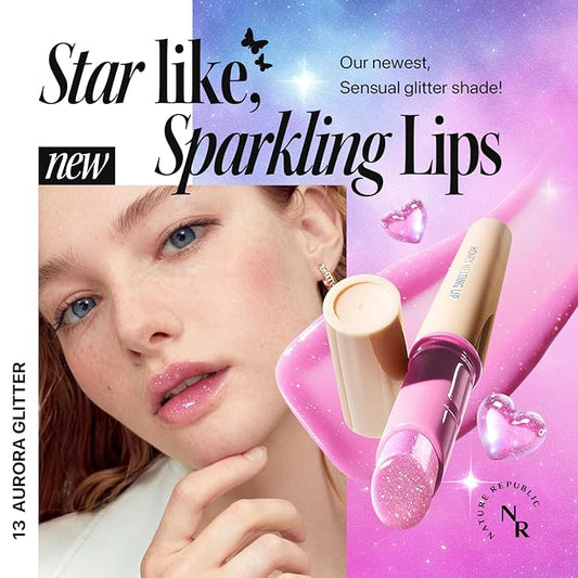 Nature Republic HONEY MELTING LIP 13-14 GLITTER (AURORA GLITTER)