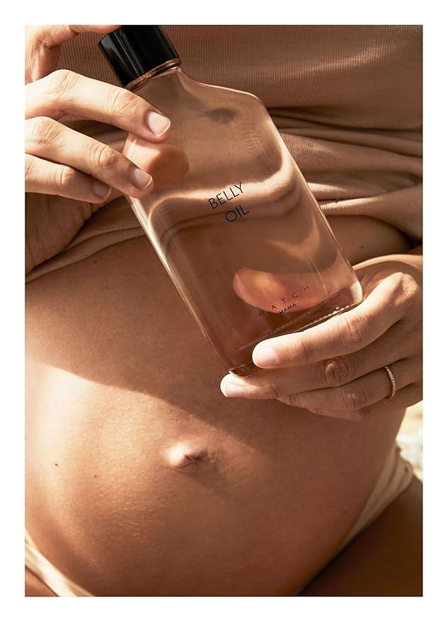 HATCH Belly Oil, Pregnancy & Postpartum Skincare for Stretch Marks, Quick-Drying for Full Body & Soothes Irritation, Plus Vegan, Clean & Plant-Based, 6.7 Fl Oz