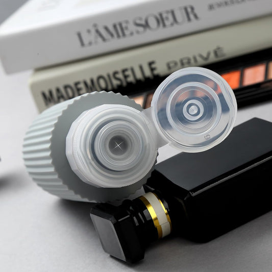 Travel Bottles for Toiletries, Large 6oz Travel Size Containers, BPA Free Leak Proof Tubs Refillable Liquid Accessories with Toiletry Bag for Cometic Shampoo and Lotion Soap (4 Pack)