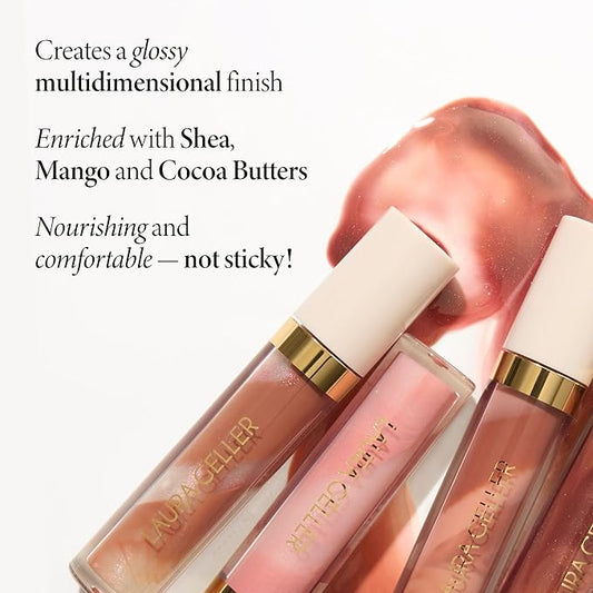 LAURA GELLER NEW YORK Italian Marble Glossy Lip Tint - Moisturizing Lip Gloss - Enriched with Shea, Mango and Cocoa Butters (01 Brunch Mimosa)