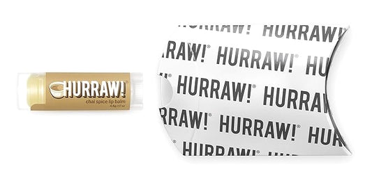Hurraw! Chai Spice Lip Balm: Organic, Certified Vegan, Cruelty and Gluten Free. Non-GMO, 100% Natural Ingredients. Bee, Shea, Soy and Palm Free. Made in USA