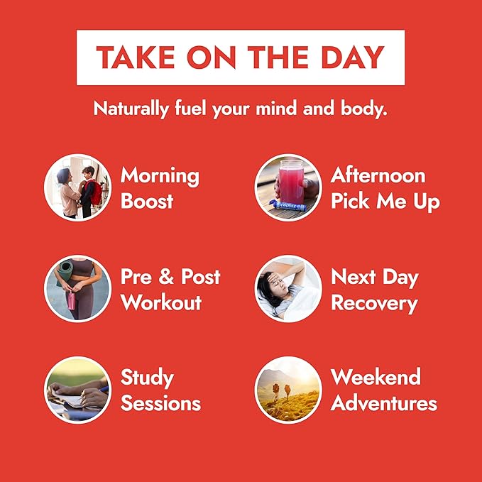 Zipfizz Daily Energy Drink Powder, Blood Orange, 20 Pack | 3-in-1 Sustained Energy, Rapid Hydration, and Essential Vitamins | Sugar-Free | Electrolyte Powder | Contains Vitamin B-12 & Antioxidants