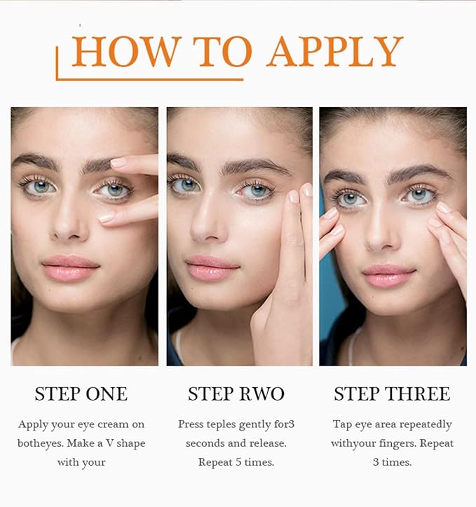 New JoyPretty Vitamin C Brightening Eye Serum,Eye cream,Anti Aging Serum with Vitamin C, Niacinamide and Hyaluronic Acid,Remove for Dark Circles Puffiness Under Eye Bags Fine Line Crow's Feet (2)