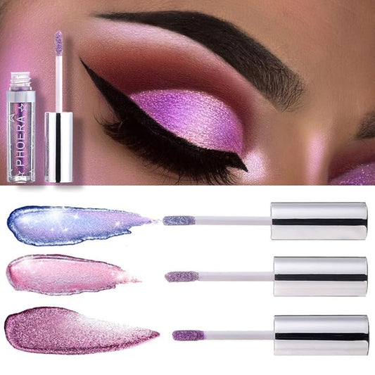 Glitter Eyeshadow,Makeup For Eyes Liquid Shimmer Sparkle Glow Light Colors Pencil Stick Shiny Long Lasting Waterproof Shining Eye Shadow Sets Metallic Pigments Metals Gloss Sparkling Pen Kit (A110)