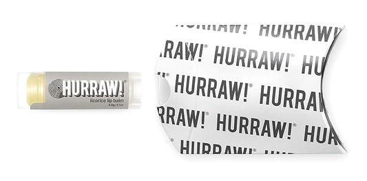 Hurraw! Licorice Lip Balm: Organic, Certified Vegan, Cruelty and Gluten Free. Non-GMO, 100% Natural Ingredients. Bee, Shea, Soy and Palm Free. Made in USA