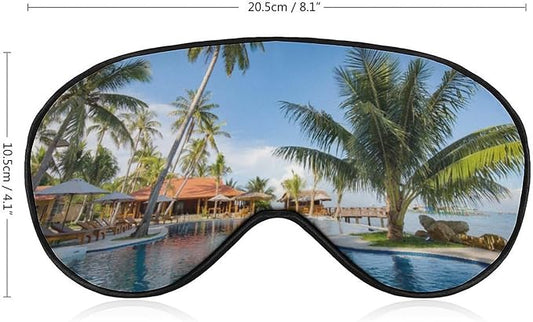 Custom Personalized Sleep Eye Mask Add Any Photo Text Logo Design Your Own Soft Blindfold Eyemask Blackout Eye Cover for Men Women Home Travel Offices, Yellow, 8.1"x4.1"