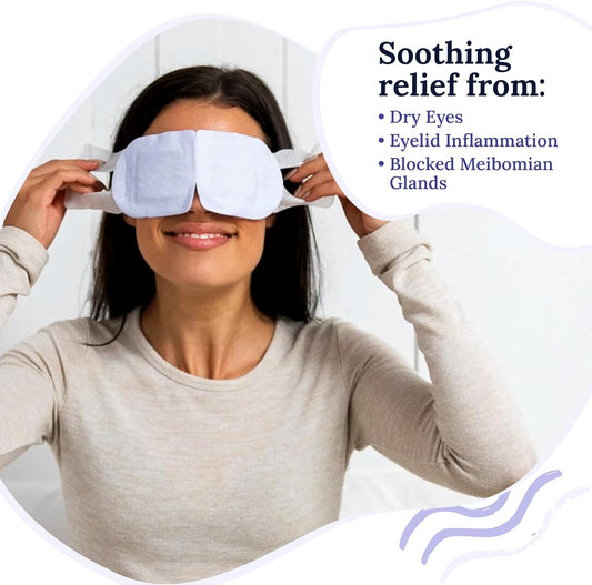 Rest: Self Heating Warm Compress for Dry Eyes | Heated Eye Mask for Fast Relief | No Microwave or Washcloth Needed | Travel Ready | 30 Count