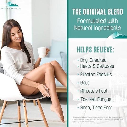 Super Size 8 OZ Extra Strength Natural Tea Tree & Peppermint Foot & Body Cream-Soothes Itching & Burning - Refreshing Odor Control & Sweat Barrier- Softens & Hydrates Rough Callused Skin