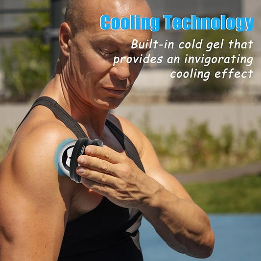 Stainless Steel Massage Roller Ball - Ice Therapy for Muscle Pain Relief, Sore Muscles, and Tension Alleviation Cold & Hot Therapy for Back, Shoulders, Legs, and Calves Myofascial Release Tool