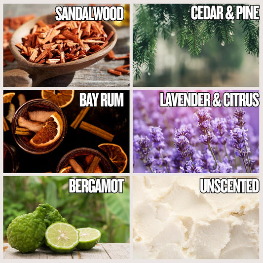 GBS Men's Shaving Soap 97% All Natural Enriched With Shea Butter and Glycerin, Creates Rich Lather Form (6 Pack Variety)