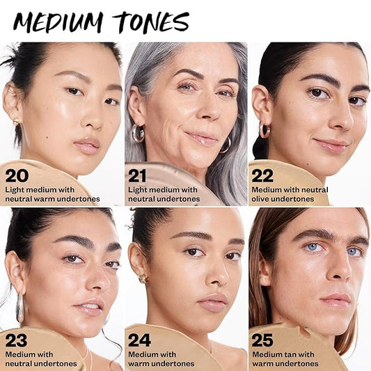 Kosas BB Burst Tinted Face Gel Cream - Supports Healthy Collagen, Smoothes Skin, Hydrates & Moisturizes - Lightweight Buildable Coverage - Medium Neutral 23, (1 Oz/30 ML)